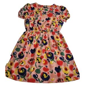 Three Ena Colorful Floral Dress Women's Large